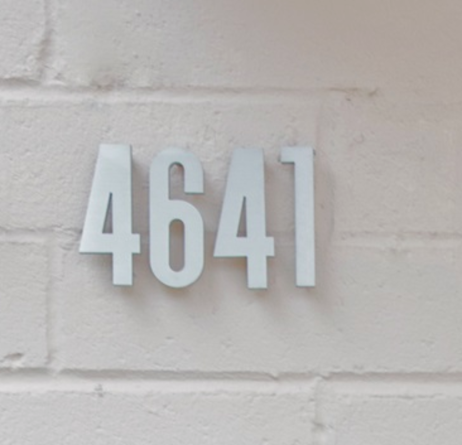 Modern House Numbers