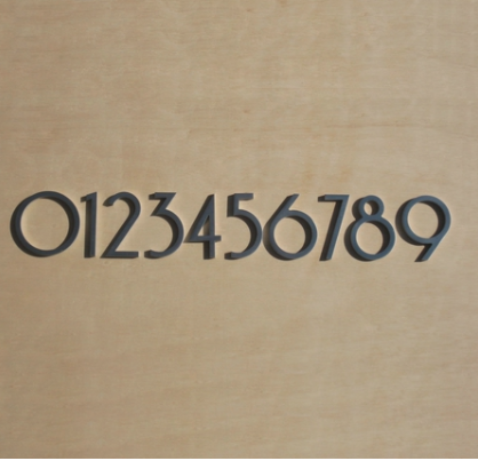 Modern House Numbers